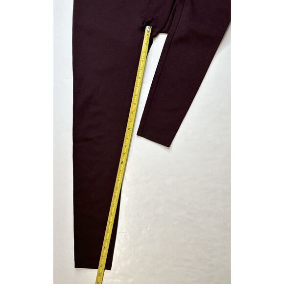 Spanx Leggings Womens XL Red Hot Assets Purple Wine Ponte Pull On Pants Slimming - Picture 11 of 14